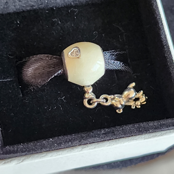 Pandora Teddy And Shimmering Balloon Dangle Charm - Picture 5 of 7